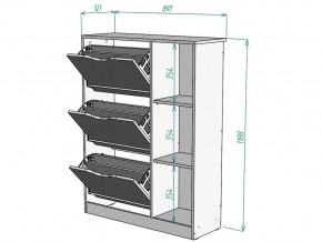 Обувница W76 в Пласте - plast.mebel74.com | фото 3