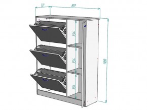 Обувница W77 в Пласте - plast.mebel74.com | фото 3