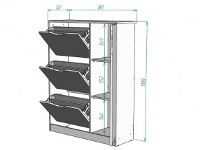 Обувница W79 в Пласте - plast.mebel74.com | фото 3