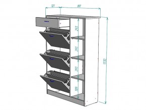 Обувница W80 в Пласте - plast.mebel74.com | фото 3