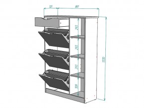 Обувница W81 в Пласте - plast.mebel74.com | фото 3