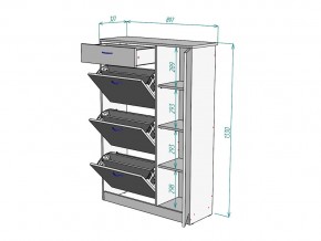 Обувница W82 в Пласте - plast.mebel74.com | фото 3