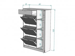 Обувница W83 в Пласте - plast.mebel74.com | фото 3