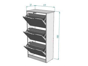 Обувница W87 в Пласте - plast.mebel74.com | фото 3