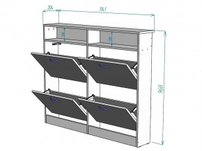 Обувница W95 в Пласте - plast.mebel74.com | фото 3