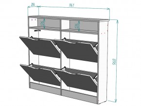 Обувница W96 в Пласте - plast.mebel74.com | фото 3