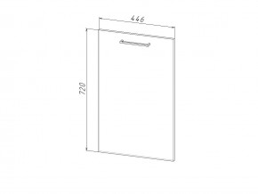 П 45 Комплект для посудомоечной машины 450 мм (цоколь + фасад) ЛДСП в Пласте - plast.mebel74.com | фото
