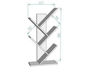 Полка для книг S2 в Пласте - plast.mebel74.com | фото 3