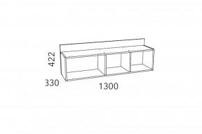 Полка Фанк НМ 011.38-01 М1 в Пласте - plast.mebel74.com | фото 3