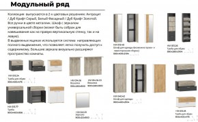 Прихожая Санти Антрацит в Пласте - plast.mebel74.com | фото 4