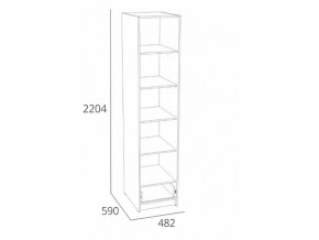 Шкаф для одежды Оттавия НМ 011.20 Антрацит в Пласте - plast.mebel74.com | фото 2