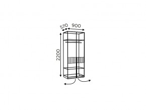 Шкаф двухдверный Моника мод.7 и мод.10.1 в Пласте - plast.mebel74.com | фото 2