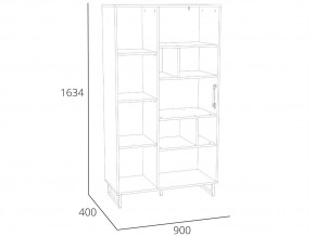 Шкаф комбинированный Фолк НМ 014.58 в Пласте - plast.mebel74.com | фото 2