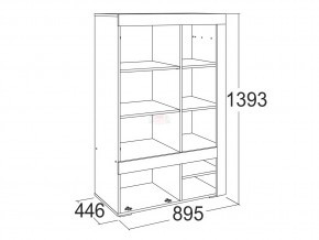 Шкаф комбинированный низкий Ольга 19 в Пласте - plast.mebel74.com | фото 2