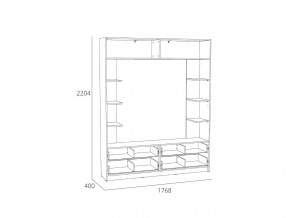 Шкаф комбинированный Оттавия НМ 014.65 Белый Фасадный в Пласте - plast.mebel74.com | фото 2