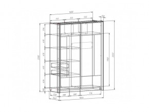 Шкаф-купе 1600 Либерти в Пласте - plast.mebel74.com | фото 4