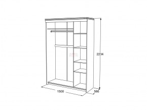 Шкаф купе 3-х дверный Ольга 13 в Пласте - plast.mebel74.com | фото 3