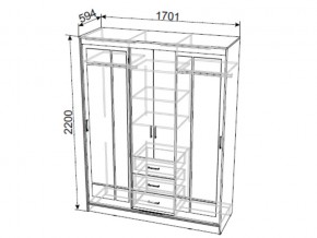 Шкаф-купе ШКП 1 NN в Пласте - plast.mebel74.com | фото 3