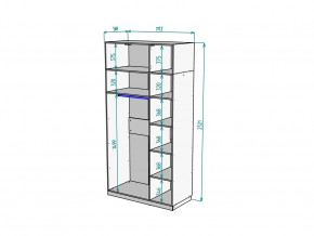 Шкаф Malta light H289 с антресолью HA3 Белый в Пласте - plast.mebel74.com | фото 2