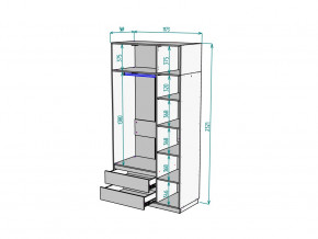 Шкаф Malta light H298 с антресолью HA3 Белый в Пласте - plast.mebel74.com | фото 2