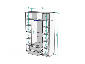 Шкаф Malta light H302 с антресолью HA4 Белый в Пласте - plast.mebel74.com | фото 2