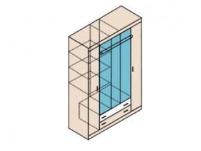 Шкаф Ника Н13 для одежды с ящиками в Пласте - plast.mebel74.com | фото 2