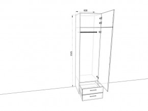 Шкаф распашной Ш639ЯМК Антрацит в Пласте - plast.mebel74.com | фото 2