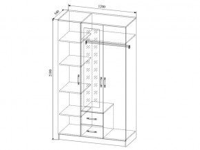 Шкаф Софи СШК1200.1 трехдверный в Пласте - plast.mebel74.com | фото 2