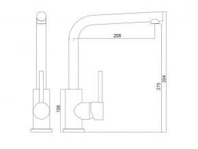 Смеситель Logic LM2103 хром в Пласте - plast.mebel74.com | фото 2