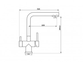 Смеситель Sprint Logic LM2192 Stainless Steel в Пласте - plast.mebel74.com | фото 2