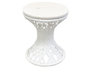 Стол Бонго мини диаметр 260 белый в Пласте - plast.mebel74.com | фото