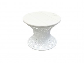 Стол Бонго мини диаметр 400 белый в Пласте - plast.mebel74.com | фото