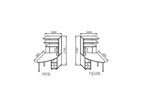 Стол для компьютера-1 СК-1 в Пласте - plast.mebel74.com | фото 2