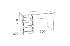 Стол письменный Фанк НМ 011.47-01 М2 в Пласте - plast.mebel74.com | фото 3