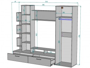 ТВ стенка TV55 в Пласте - plast.mebel74.com | фото 3