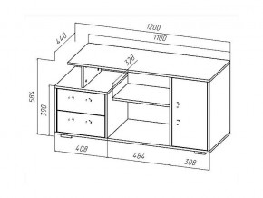 ТВ тумба Лацио дуб крафт/белый в Пласте - plast.mebel74.com | фото 2