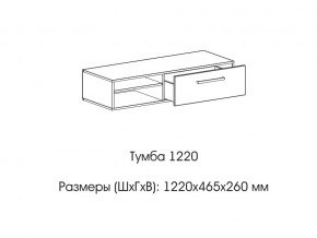 Тумба 1220 (низкая) в Пласте - plast.mebel74.com | фото