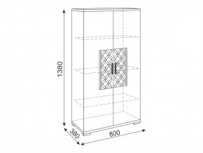 Тумба 2 двери М13 Тиффани в Пласте - plast.mebel74.com | фото 2