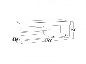 Тумба для теле-радио аппаратуры Ольга 19 в Пласте - plast.mebel74.com | фото 2