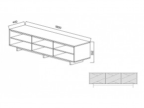 Тумба для ТВА Moderno-1800 Ф3 в Пласте - plast.mebel74.com | фото 4