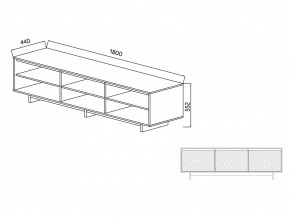 Тумба для ТВА Moderno-1800 Ф4 в Пласте - plast.mebel74.com | фото 4