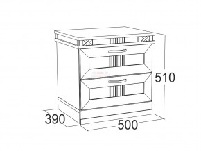 Тумба с 2-мя ящиками Ольга 18 в Пласте - plast.mebel74.com | фото 2