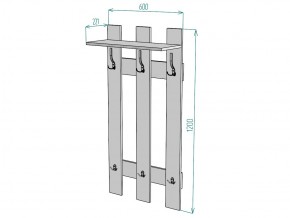 Вешалка V2 в Пласте - plast.mebel74.com | фото 3