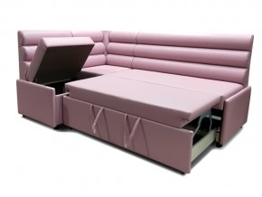 Угловой диван Призма Валики со спальным местом розовый в Пласте - plast.mebel74.com | фото 2