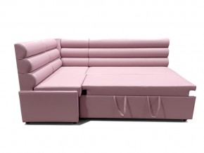 Угловой диван Призма Валики со спальным местом розовый в Пласте - plast.mebel74.com | фото 3